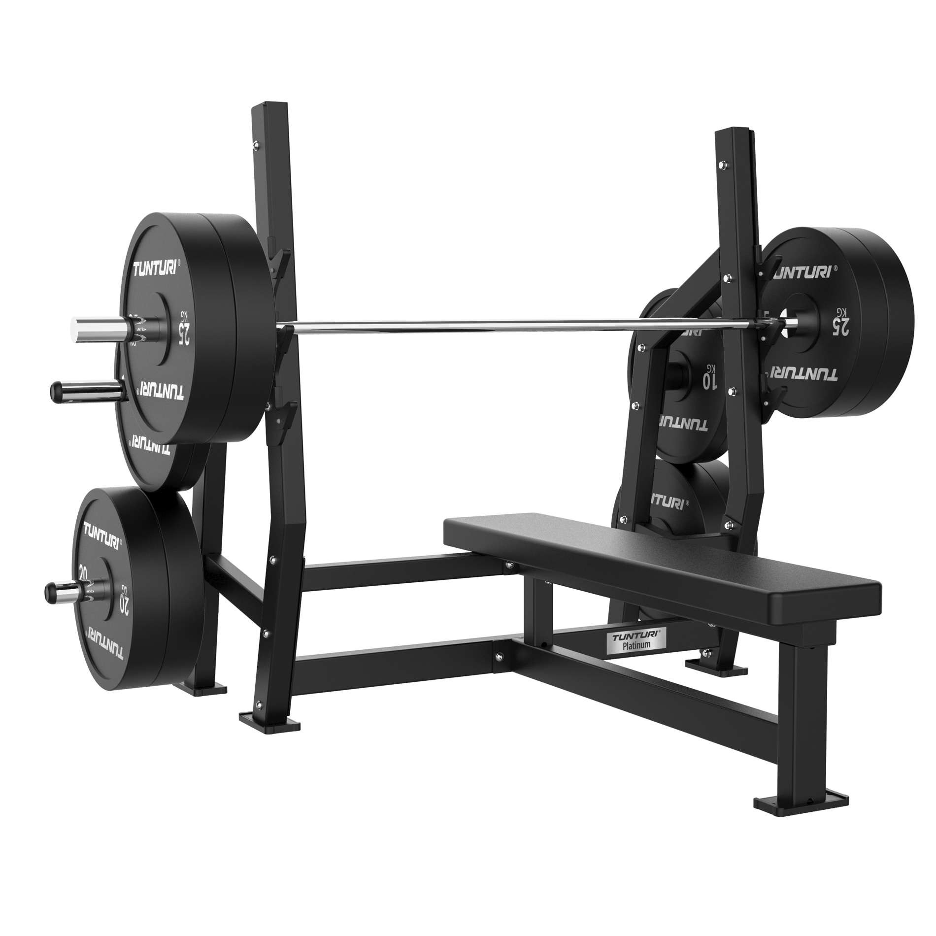 Tunturi Platinum Horizontal Bench Press Strength Station - Plate Loaded - V-Series - Image 3