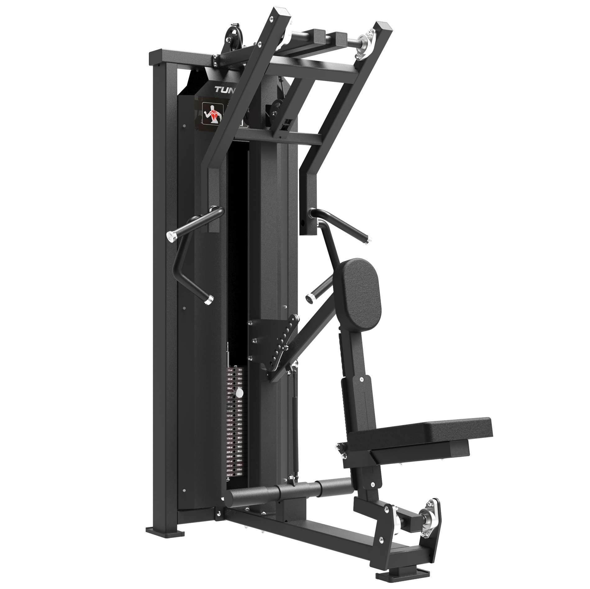 Tunturi Platinum Seated Row Strength Station - Selectorized - V-Series - Image 6