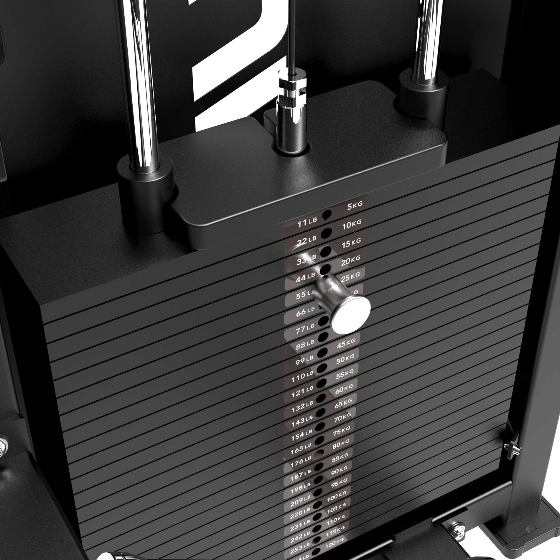 Tunturi Platinum - Dual Back/Abdominal Combo - Selectorized - V-series - Image 3