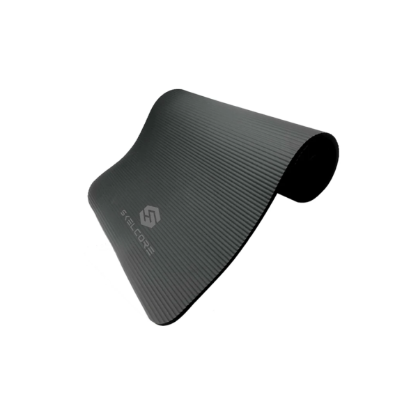 Skelcore 10mm NBR Deluxe Exercise Mat Black